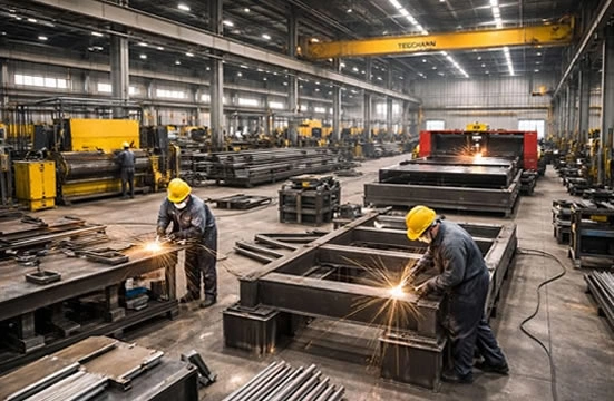 Structural steel and metal fabrication works in Dubai industries